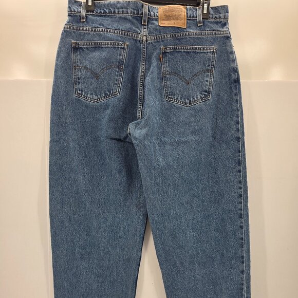 VTG Levis Jeans 560 Loose Fit Tapered Leg Orange Tab 90s Men’s Size 36x32 - Picture 2 of 11